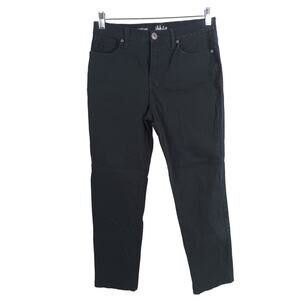 Style & Co Womens Size 8 Straight Leg Cotton Blend Black Denim Jeans